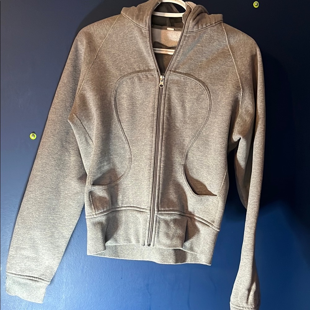 Gray lululemon Zip-Up Hoodie